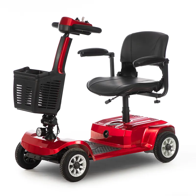 Patinete eléctrico de cuatro ruedas, silla de ruedas plegable con ácido de plomo, novedad