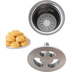 4/6 pièces <span class=keywords><strong>espagnol</strong></span> Churro Maker saucisse Stuffer pièces de fixation moules en acier inoxydable pièces de rechange pour Churro Machine - Product Image 3