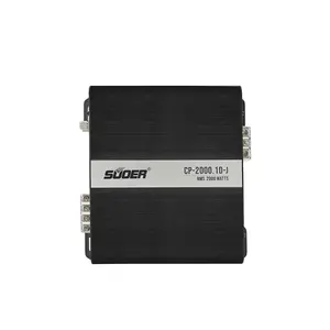 Suoer CP-2000.1d-j Monoblock Class D Car Amplifier 12V Auto RMS Power with Crossovers Single Channel