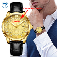 Montre mécanique pour homme, vente en gros, logo OEM, haute qualité, avec nouvelles fonctionnalités automatiques tendance, bracelet en acier inoxydable et cuir