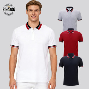 Disponibile Cotone Pettinato Lavorato a Maglia 200g Classe 7A, Traspirante e Antimicrobico, Unisex per Camicie con <span class=keywords><strong>Colletto</strong></span> a Righe Stile Francese per Uomo e Donna - Product Image 1