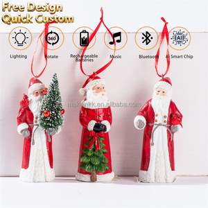 Adorno Navideño de Santa Claus con Detalle de Cardenal para Decoración Navideña, Oferta Especial - Product Image 2