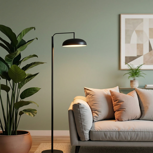 Lampadaire LED moderne en métal avec hauteur réglable et lumière blanche froide, design col de cygne pour salon et chambre à coucher - Product Image 4
