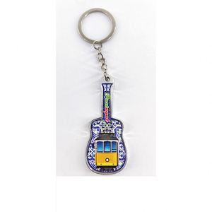 Llavero de Mosquetón de Hierro con Diseño de Dibujos Animados Estilo Vintage Personalizado, Bonito, Sencillo, Souvenir Turístico, Impermeable y Ligero - Product Image 1