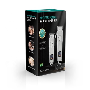 Tondeuse à cheveux professionnelle rechargeable 2 en 1 Jinding, nouvelle, personnalisée, pour homme, tondeuse électrique pour barbier - Product Image 6
