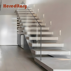 <span class=keywords><strong>Scala</strong></span> <span class=keywords><strong>a</strong></span> <span class=keywords><strong>Sbalzo</strong></span> Moderna in Acciaio con Gradini in Marmo, <span class=keywords><strong>Kit</strong></span> per <span class=keywords><strong>Scala</strong></span> Fluttuante con Ringhiera in Vetro - Product Image 5