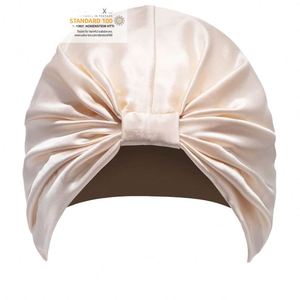 Bonnet de nuit en soie de mûrier double couche à imprimé animal, le plus vendu, pour femme, utilisation quotidienne quatre saisons - Product Image 1