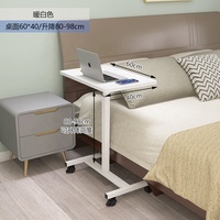 Table de nuit Mobile du sol au plafond bureau d'ordinateur table paresseuse pliante pour ordinateur portable