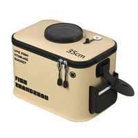 Seau de transport pour poissons vivants en EVA moulé monobloc, pliable, grande capacité, pour matériel de pêche - Vente en gros usine