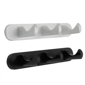 Moderno Estante de Almacenamiento de Utensilios de Cocina de Aluminio de Una Sola Capa, Montado en la Pared, con Ganchos Multifuncionales - Product Image 1