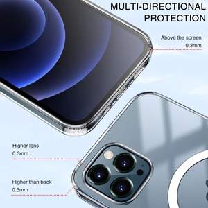 Funda <span class=keywords><strong>de</strong></span> teléfono móvil transparente magnética con carga inalámbrica acrílica 2024 <span class=keywords><strong>para</strong></span> iPhone 16 15 XS 11 12 13 14 Pro Max - Product Image 6
