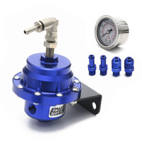 Régulateur de pression de carburant universel réglable Epman de type L avec manomètre et kit de raccords pour voiture de course turbo EPRT92B