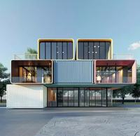 Maison préfabriquée en conteneur au design innovant, imperméable, ignifuge, configuration personnalisée pour l'hébergement des camps de travailleurs