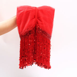 Garnitures à franges de paillettes enveloppées de tulle de style <span class=keywords><strong>africain</strong></span>: infusez les tenues culturelles avec de l'étincelle sur le plancher de danse - Product Image 2