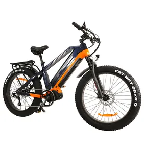 48V 1500W Rear Motor Stealth Bomber Electric Mountain Bike 26 Inch Fat Tire 30Ah Lithium Battery 7 Speeds Ebike Electric Bicycle