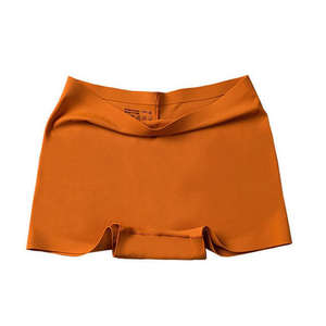 Culottes string taille haute pour femmes, tricotées sans couture, respirantes, écologiques, antibactériennes, en spandex uni, style quotidien - Product Image 1