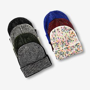 Gorro de Punto Suave y Cálido con Pedrería, Gorro de Invierno con Adornos Brillantes para Venta al por Mayor, Surtido de Accesorios de Moda - Product Image 3