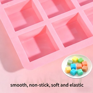 Chất lượng cao 9 khoang vuông Silicone khuôn tùy chỉnh 3D handmade xà phòng và bánh nướng khuôn cho DIY bán buôn - Product Image 5