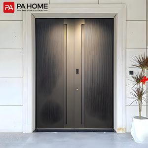 Pinai ประตูทางเข้าด้านความปลอดภัยสำหรับที่พักอาศัยที่ทันสมัยประตูห<span class=keywords><strong>น</strong></span>้าอะลูมิเนียมภาย<span class=keywords><strong>น</strong></span>อกอาคาร - Product Image 3
