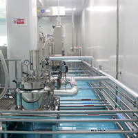 Ligne de production cosmétique : Émulsifiant, homogénéisateur, mélangeur à cisaillement élevé, cuve de mélange avec agitateur