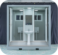 Toilettes extérieures simples ou doubles, faciles à assembler et à transporter, économiques pour les parcs, les bars, les écoles, les chantiers de construction
