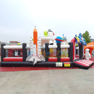 Parque de atracciones inflable gigante para niños al aire libre con temática espacial - Product Image 3