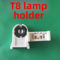 Support de lampe à vis T8 G13 en ABS, base de fixation enfichable, AC 165-265V 2A