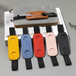 PU <b>Pen</b> Holder Notebook Elastic Band Adjustable Creativity Enterprise Customized logo Conference Office Gifts Promotion - Product Image 5