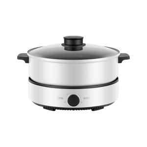 Sartén Eléctrica Midea de 4L con Revestimiento Antiadherente, Redonda, Blanca, de Una Sola Capa, para Uso Doméstico - Product Image 3