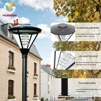 Lámpara LED Profesional de 150Lm/W para Poste de Aluminio, Tipo UFO, IP65 Impermeable, para Exteriores, Jardines, Parques Públicos y Proyectos Comerciales