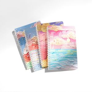 Writing Lined Lenticular Travel Hard Cover Paper A4 Linen <b>Notebook</b> - Product Image 3