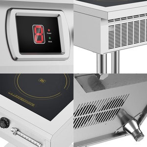 Bộ Dụng Cụ Nấu Ăn Súp Bằng Thép Không Gỉ Một Dải Chạy Điện 380V Công Nghiệp 8KW Nồi Thương Mại Bếp Cảm Ứng 380V - Product Image 5