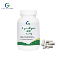 Complément alimentaire en capsules d'acide alpha-lipoïque R de marque privée Ausreson, fibres alimentaires, ALA 600 mg, capsules d'acide alpha-lipoïque