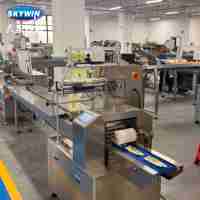 Solution d'emballage complète pour biscuits Skywin avec ensacheuse automatique à flux continu