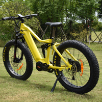 Vélo électrique tout suspendu Bafang 1000W avec cadre en alliage d'aluminium, vélo de montagne électrique