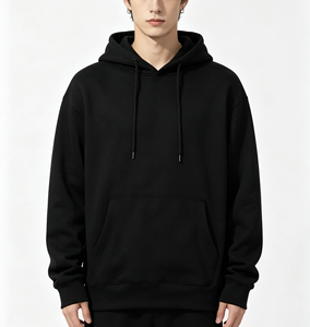 Sweat à capuche personnalisé épais en polyester recyclé vierge avec poches pour sublimation, pour homme - Product Image 3