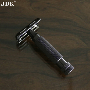 Rasoir manuel de sécurité en acier inoxydable JDK, rasoir à lame unique pour barbier, rasoir pour hommes - Product Image 5