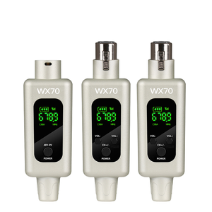 Chuyên Nghiệp 2.4G Năng Động Hệ Thống Micro Với Xlr Transmitter Adapter Có Dây Không Dây Receiver Micro Mic Làm Bằng Nhựa Kim Loại - Product Image 1