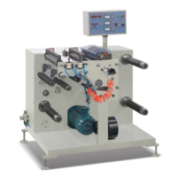 Machine rotative de rebobinage de refendage de découpe FQ320 garantie de 3 ans A900236 pour la production d'emballages d'autocollants d'étiquettes