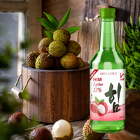 Hoge Kwaliteit 360Ml Soju Van Korea Fruit Gearomatiseerde En Verfrissende Iso Gecertificeerde Flesverpakking Vervaardigd In Vietnam