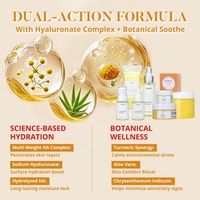 Soins de la peau éclaircissants Produits de beauté Kit visage blanchissant Ensemble de soins de la peau apaisant au curcuma