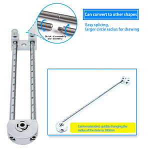 Herramienta de Precisión Ajustable para Marcar Círculos Pequeños, Calibrador de Marcado de 360 <span class=keywords><strong>Grados</strong></span> con Doble Rodamiento, Herramienta de Dibujo para Carpinteros - Product Image 6