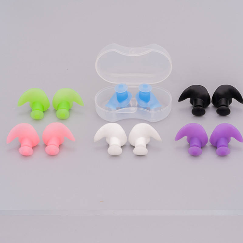 Transparent box green earplugs