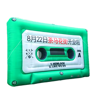 Grand modèle gonflable publicitaire, imperméable, durable, résistant au soleil, couleur intégrale, avec batterie au lithium et accessoires radio / Ensemble radio gonflable pour la publicité