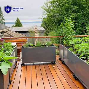 Lit de jardin surélevé extérieur <span class=keywords><strong>en</strong></span> métal bricolage Pot de fleur de jardin personnalisé jardinière commerciale <span class=keywords><strong>en</strong></span> aluminium pour projet - Product Image 4