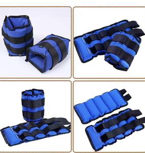 Poids de cheville et de poignet en sable bleu personnalisables avec logo – Équipement d'entraînement de fitness réglable pour la course à pied - Product Image 4