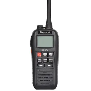 cheap Recent RS-37M walkie talkie USA Canadian International Marine Floats on Water NOAA Weather Alert IP67 Waterproof VHF Radio