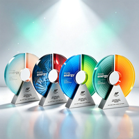 Prix créatif en cristal de couleur de base en métal Atmosphère simple sens du design riche Trophée du vainqueur Champion Souvenir tasse texte personnalisé