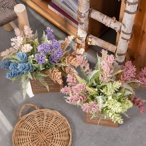 ช่อดอกไม้ประดิษฐ์ CallaFloral สีชมพู ม่วง ฟ้า เขียว พลาสติก ตกแต่งภายในบ้าน งานแต่งงาน งานฝีมือ สไตล์ INS - Product Image 1