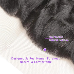 Xoăn 13X4 Ren Phía Trước Đóng Cửa Sâu Sóng Phía Trước Ren Trong Suốt Phía Trước Với 100% Tóc Trinh Nữ 100% Tóc Con Người Màu Sắc Tự Nhiên - Product Image 2